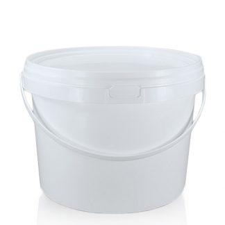 WHITE 5 L BUCKET c/w LID (PACK OF 10)