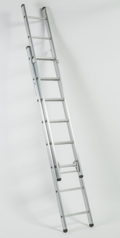 353mm WIDE  X 2.55MTS DOUBLE EXTENSION LADDER