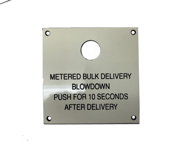 METERED BULK DELV. BLOWDOWN