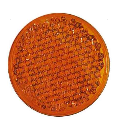 ROUND AMBER REFLECTOR 55MM (PACK OF 10)