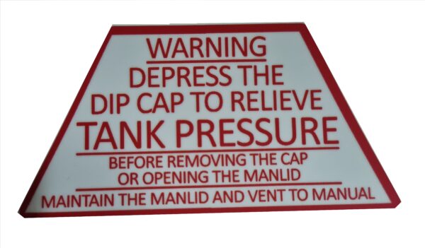 DIP CAP RELEASE LABEL  (PACK OF 6)